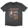 Johnny Cash Cowboy T-Shirt Grey New Unisex T-Shirt
