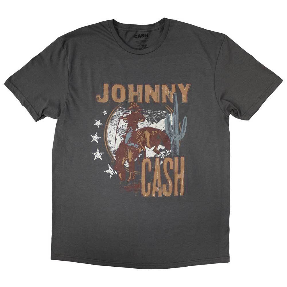 Johnny Cash Cowboy T-Shirt Grey New Unisex T-Shirt XL