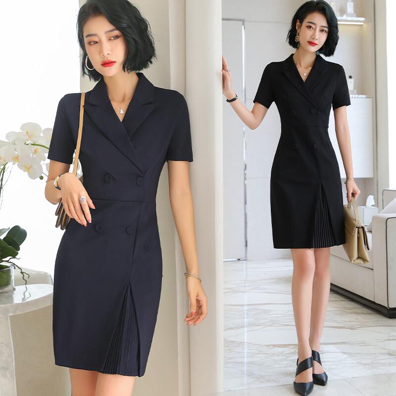 Women's Professional Double-breasted Suit Dress