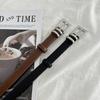 Elegant Caramel Color Genuine Leather Women's Belt For Versatile Fashion Styling
