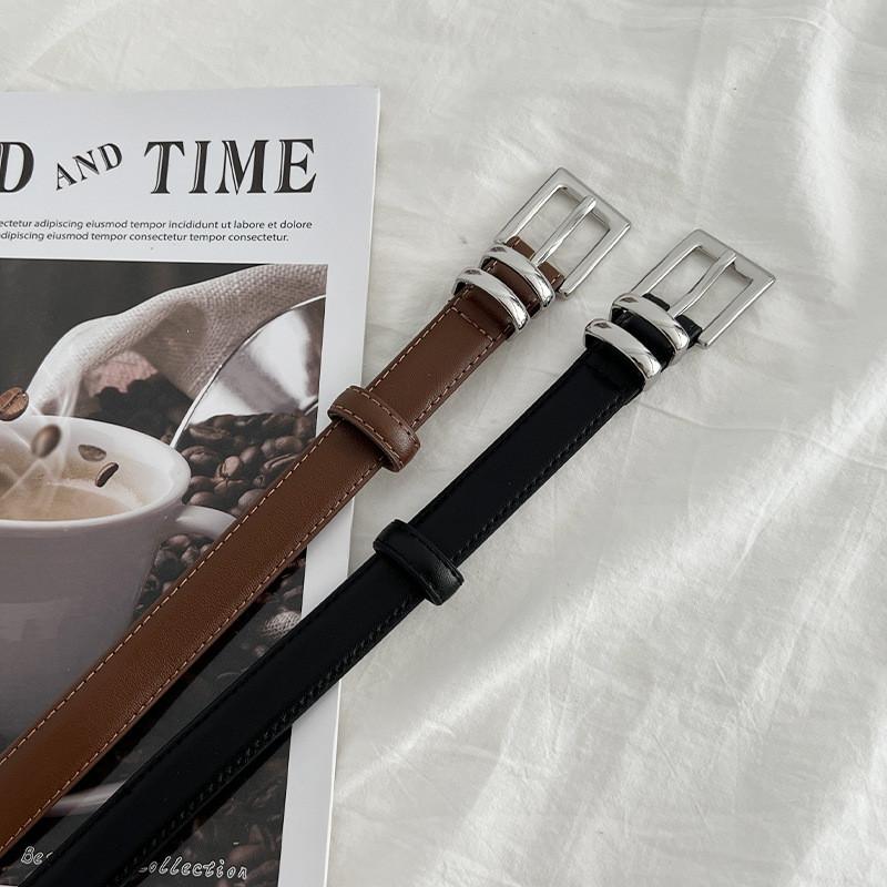 Elegant Caramel Color Genuine Leather Women's Belt For Versatile Fashion Styling