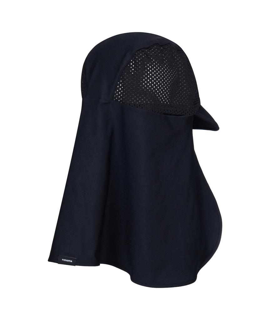 Lenomasuyeongbog Kids' Sunblock Flap Cap Mesh Swim Cap Black Ro-Rc2G310-Bk