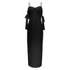 Women Off Shoulder Dress Formal Wedding Evening Dress Slim Maxi Dresses