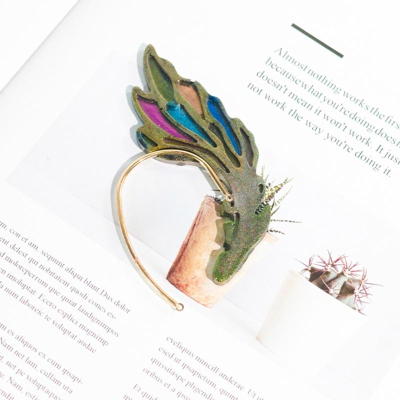 Diy Crystal Epoxy Mold Earrings Jewelry Mold Dangle Pendant Decorations Three-dimensional Butterflies Silicone Mold