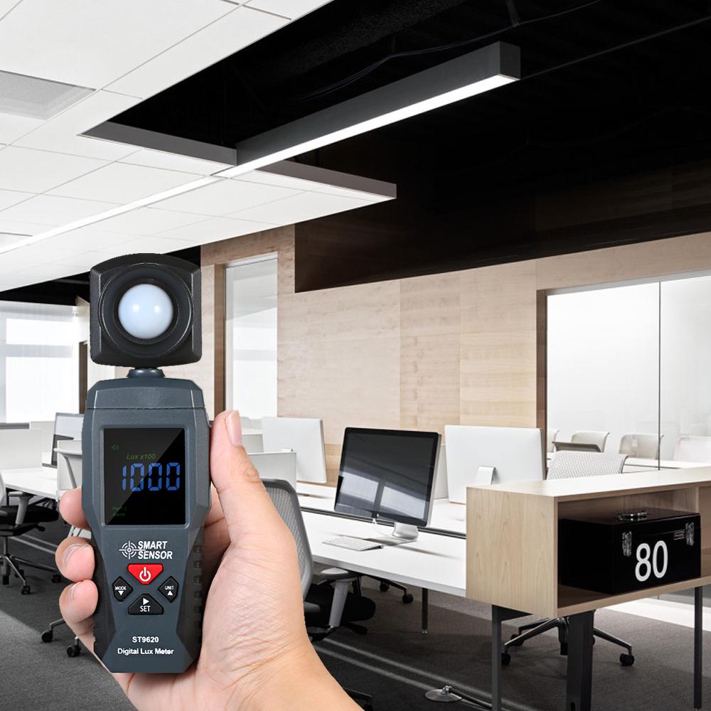 SMART SENSOR Digital Lux Meter LCD Display Handheld Illuminometer Luminometer Photometer Luxmeter Light Meter 1 200000