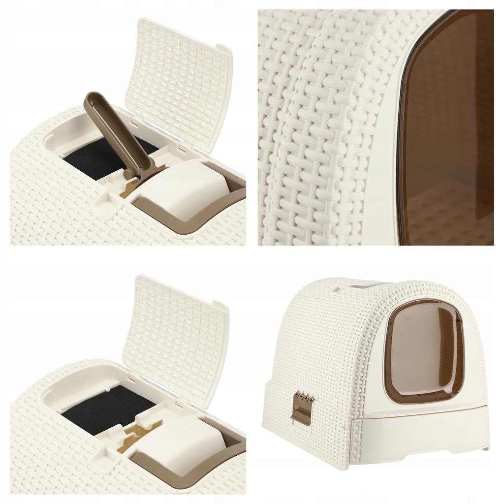 CURVER Cat Litter Box with Filter Toilet + Scoop