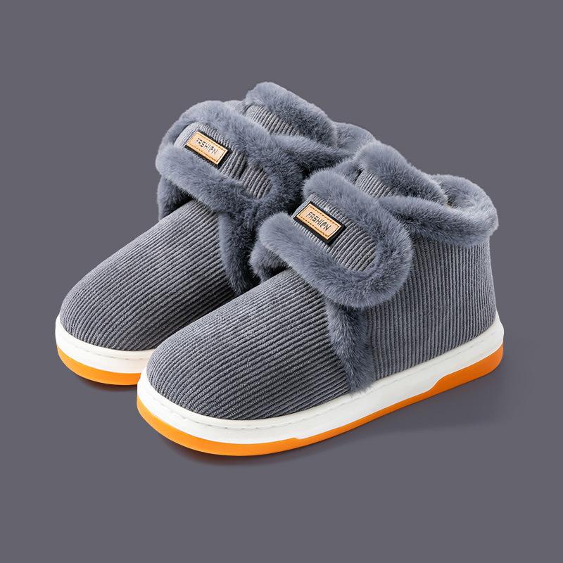 

Middle-aged and elderly non-slip cotton shoes, warm home cotton slippers, bag heel, velvet thick-soled cold-proof elderly cotton shoes 44-45