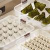 Dumpling Storage Box Transparent Stackable with Handle Design Safe Odorless Freezer Storage Organizer for Kitchen