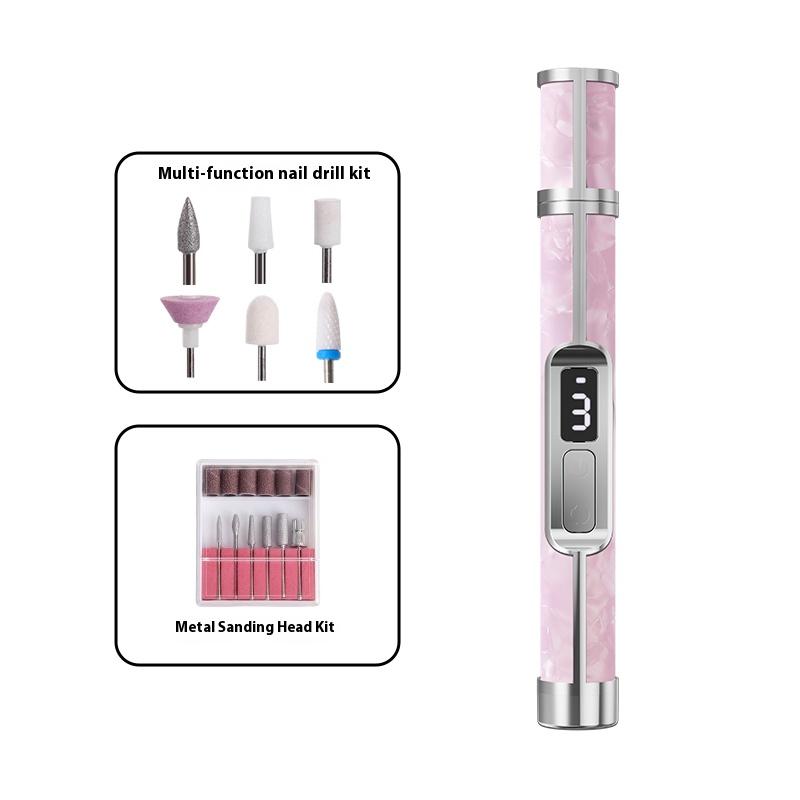 Nail Art Tools Professional Set Electrical  Adjustment Rechargeable Electric Nail Grinder Nail Art  Tools Sets For Home Salon