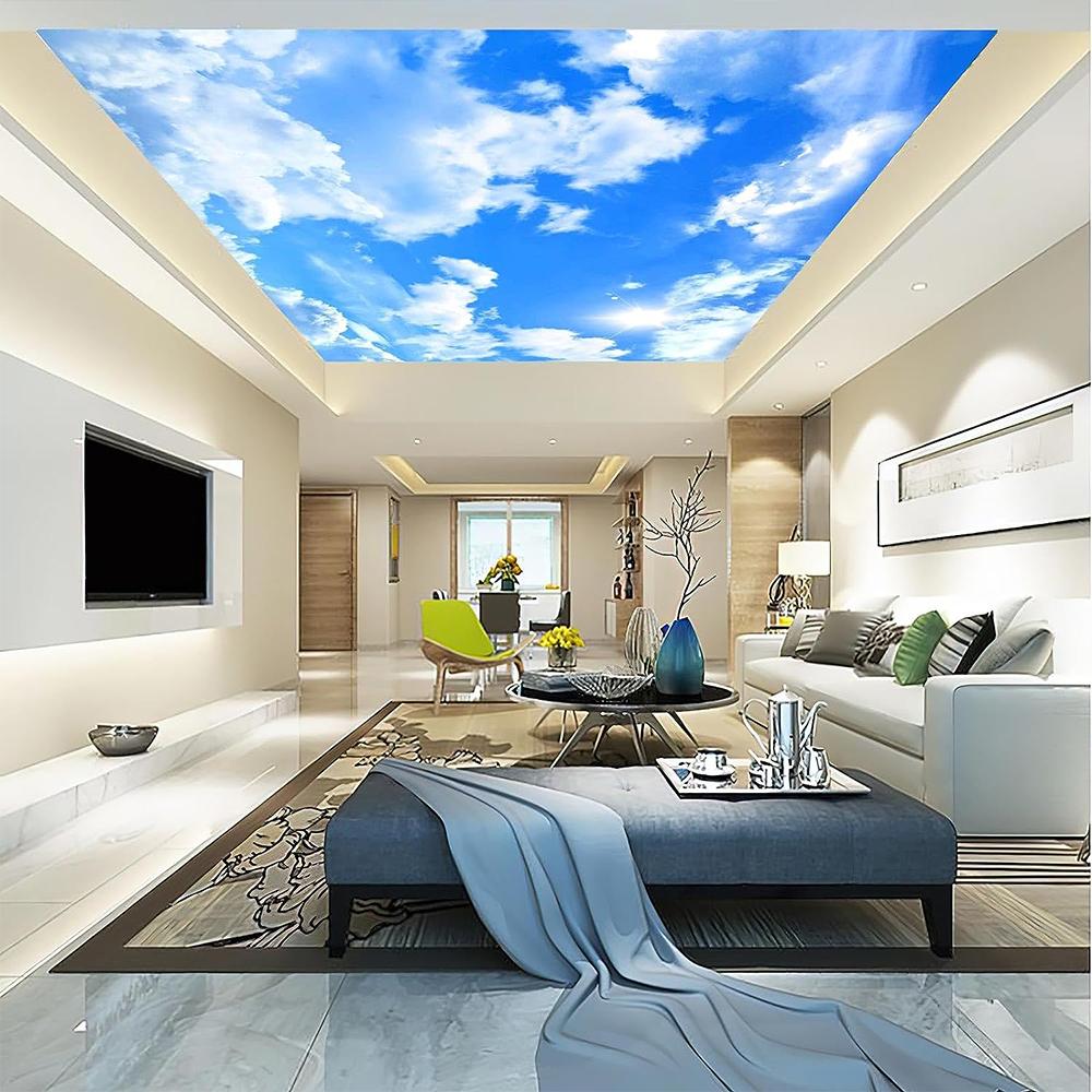 Sky Wall Mural Cloud Ceilings Wallpaper Kids Room Bedroom Living Room Ceiling Wall Mural