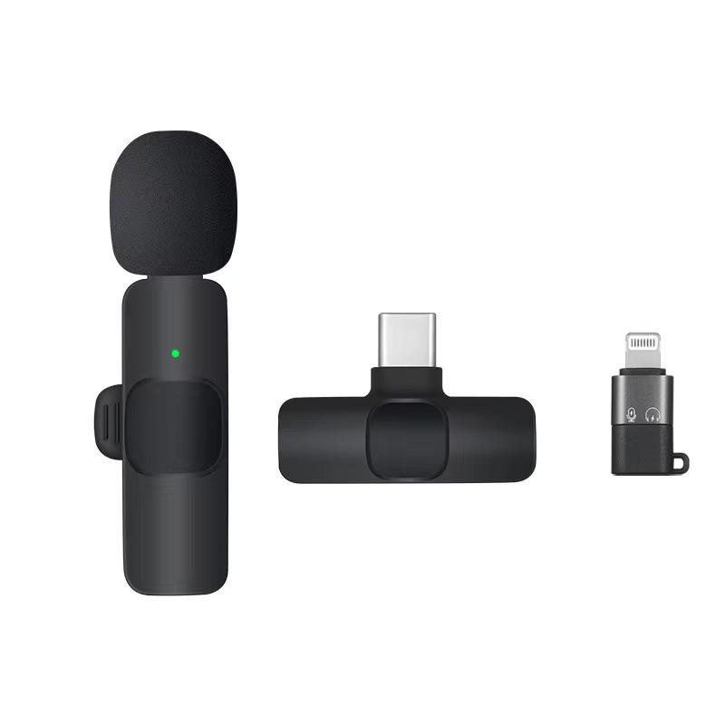 Wireless Lavalier Microphone for Phone: Mini Outdoor Recording & Live Broadcast with Noise Reduction