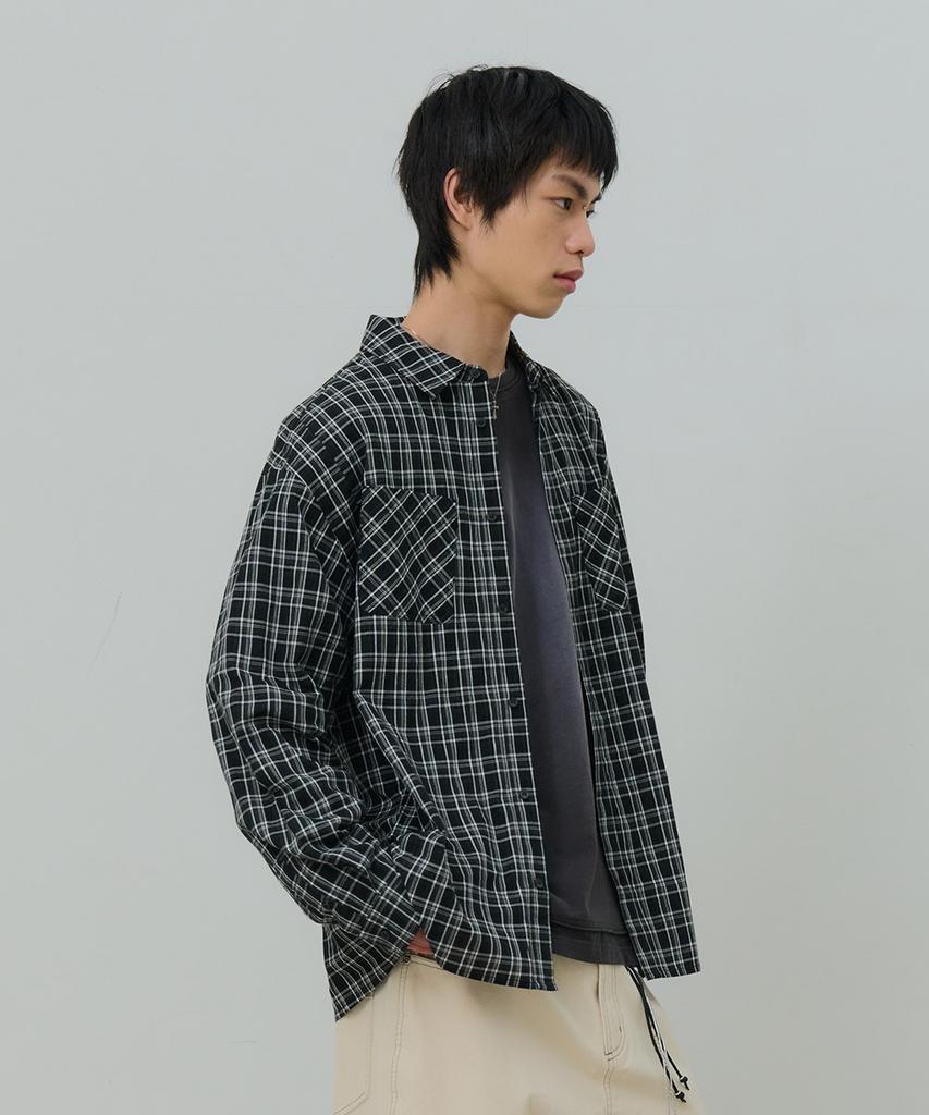 Desiledeu Cutout Check Shirt-Fask5402B03