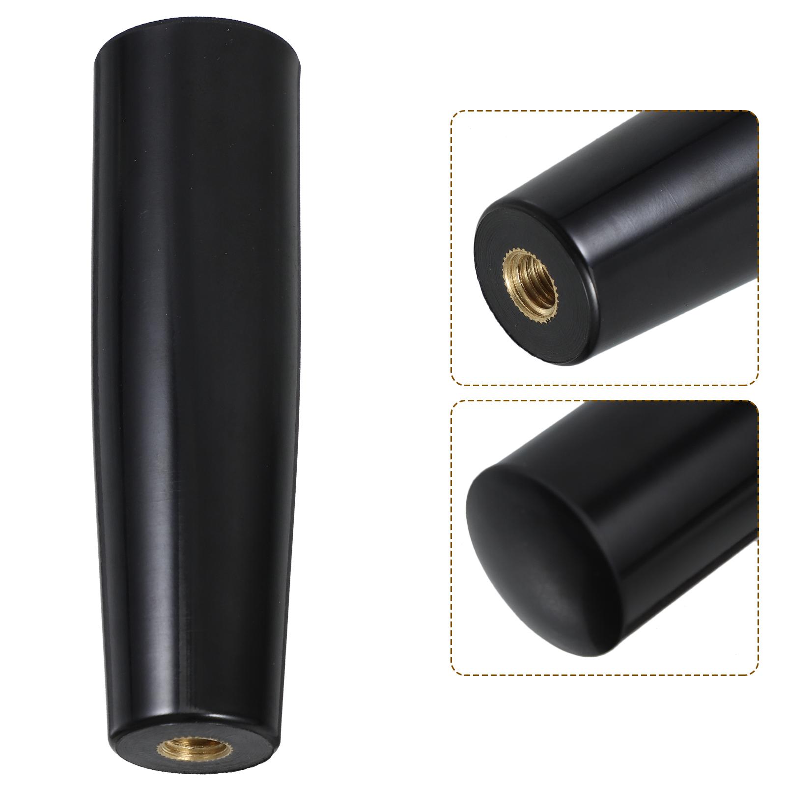 

1 шт. Жаростойкая ручка Барбекю вилка Инструмент для приготовления пищи Поворотный машинный захват с покрытием Вращающаяся ручка для гриля, вертела чёрный