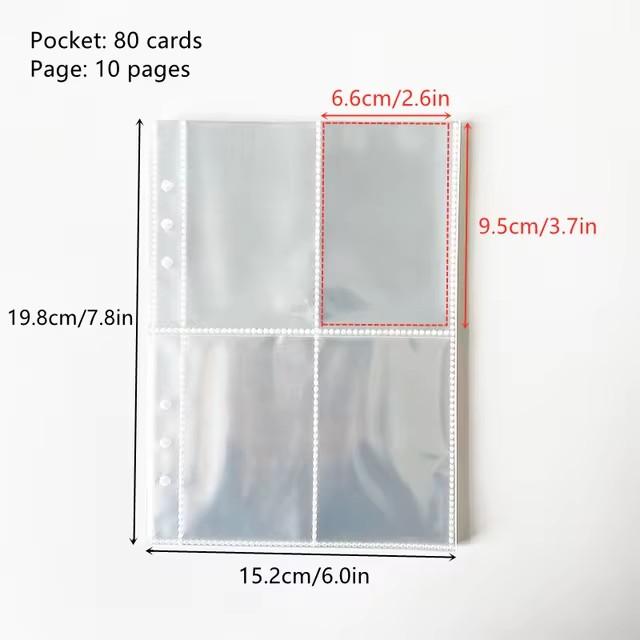 Ins Style Bandage Ribbon Binder Idol Pocard Collect Book Woolen Lattice Po Album With 10Pcs Sleeves Postcard Storage Book