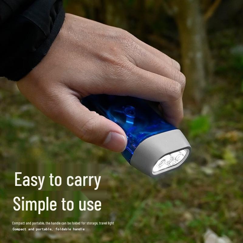 Outdoor Hand-Press Emergency Mini LED Flashlight