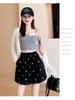 Plus Size Summer High Waist Wide Leg Casual Retro Shorts for Women