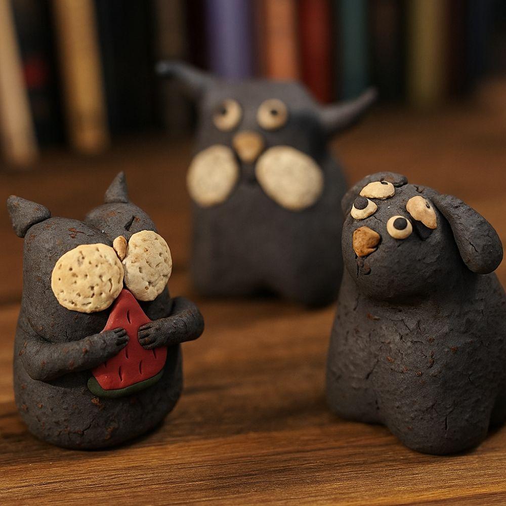 Cute Puppy Decoration Cartoon Decorative Ornaments Creative Miniature Figurines Gift
