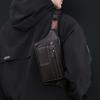 PU Waist Bag Men's Mobile Phone Bag Outdoor Sports Cycling Chest Bag