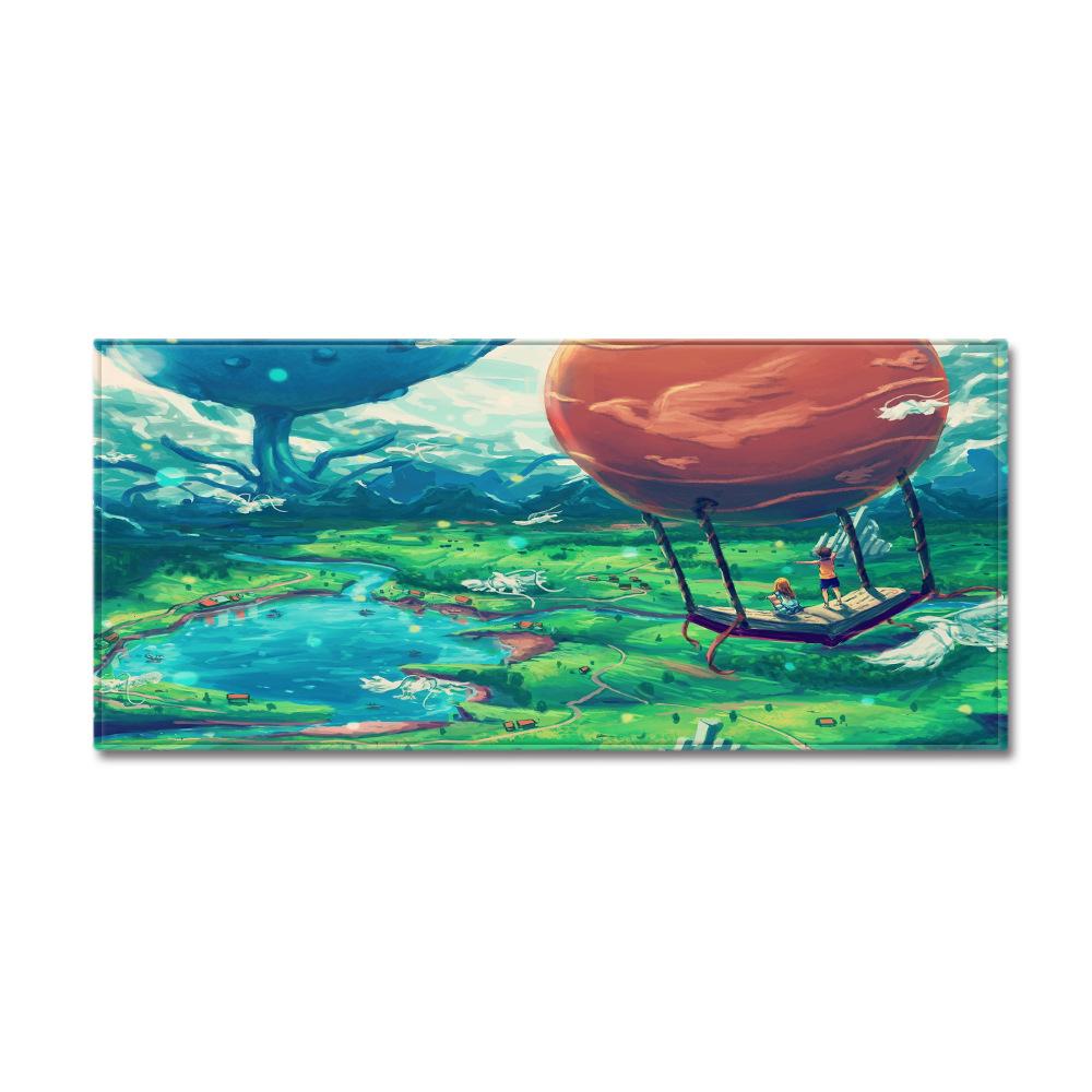 Fresh Scenery Entrance Door Mat Bedroom Bay Window Blanket Bathroom Non-Slip Floor Mat Living Room Sand Carpet