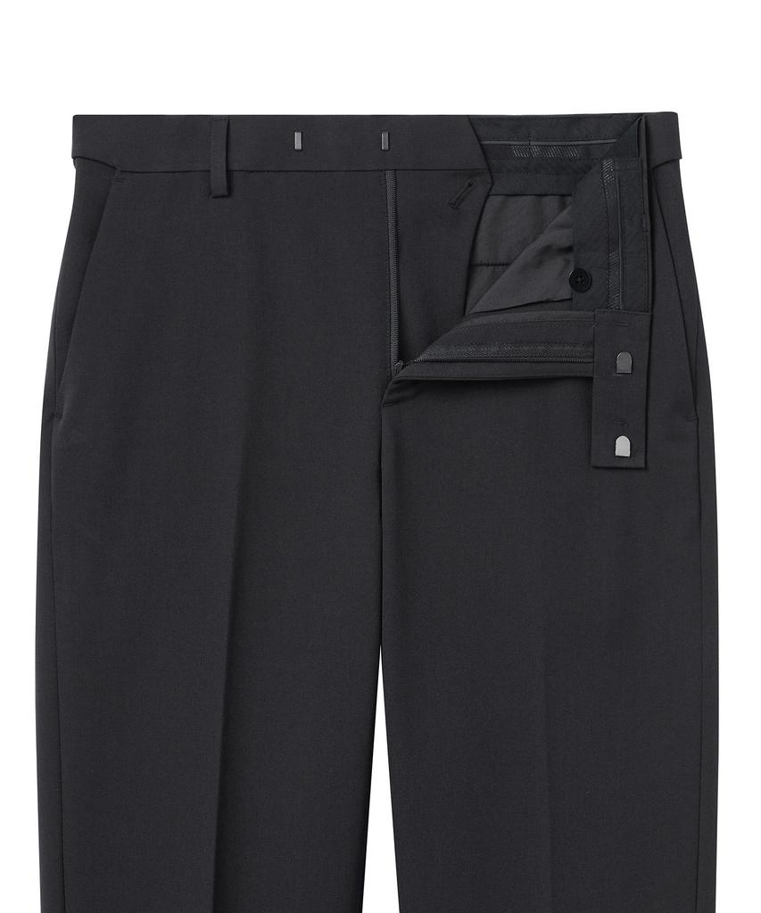 MUSINSA STANDARD Straight Hidden Banding Slacks [Gunmetal]