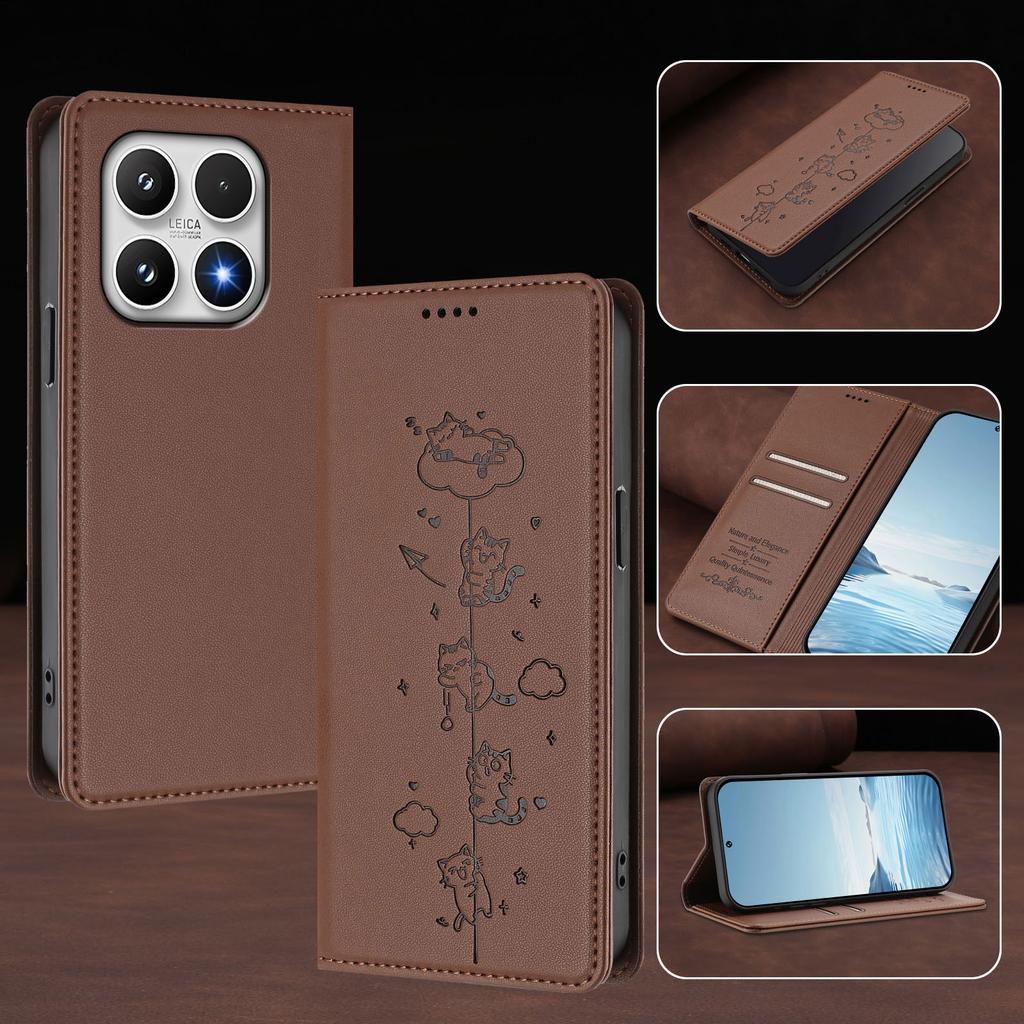 Magnetic Wallet Flip Leather Case For Xiaomi 17 Pro max 17 Pro 17 15 Pro 15T Pro 15T 15 14 13 Ultra 14 Pro 14T 14 13 Lite Cover