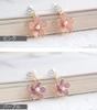 Earrings for Comes with Gift Box "Sukie" Women, Resin, Non-Pierced Earrings, Clip-on, Dangling, Flower, Japanese-Style Earrings, (White-Flower,
