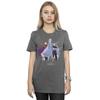 Disney Womens/Ladies Frozen 2 Distressed Group Cotton Boyfriend T-Shirt