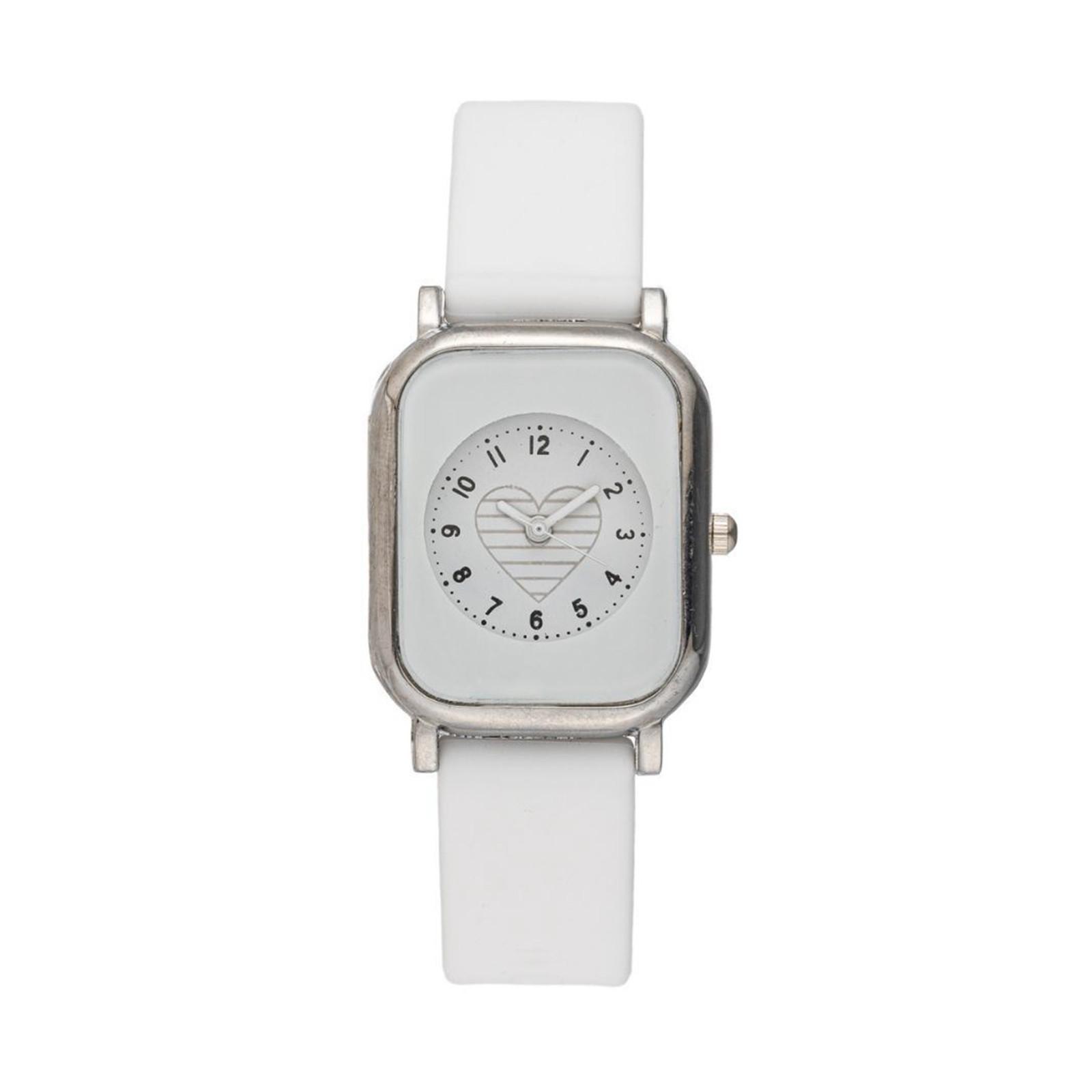 

Женские часы с кварцевым циферблатом, цифровые часы со светящимся указателем, часы для женщин и девочек One Size белый