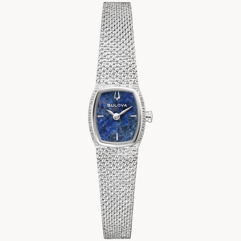 Bulova Goddess of Time Blue Stone Dial Ladies Watch 96L343