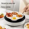 Cooker King 18cm White Series 4-Compartment Non-stick Breakfast Pan