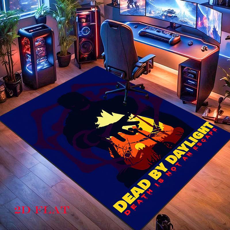 Tappeto Dead by Daylight per Soggiorno Camera da Letto Casa Decorazione Divano, Tappetino Antiscivolo per Giochi Bambini