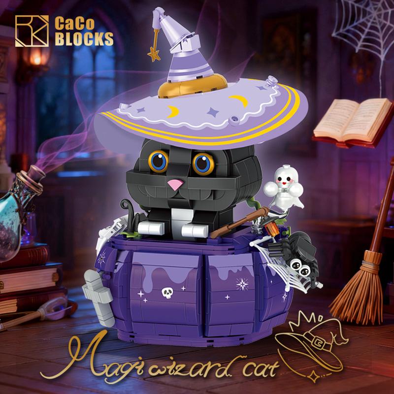 Superior-Grade 812Pcs Premium-Quality Magic Cats First-Class Construction Building-Bricks High-Standard 3D Premium-Quality Models Superior-Grade