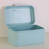 1 boîte de rangement pour desserts en métal avec couvercle, anti-poussière, panier de rangement pour biscuits, organisateur de rangement pour articles divers de bureau, commode, chambre à coucher