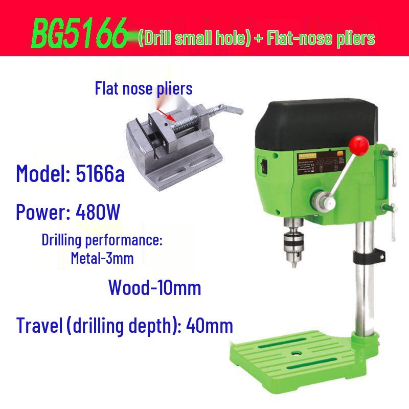 Compact Multi-Functional Precision Bench Drill for Woodworking and Crafts