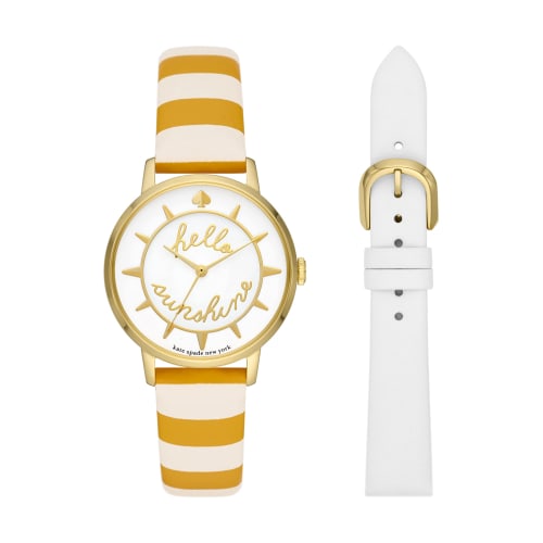 Kate Spade New York METRO KSW1752SET Women's Yellow Watch