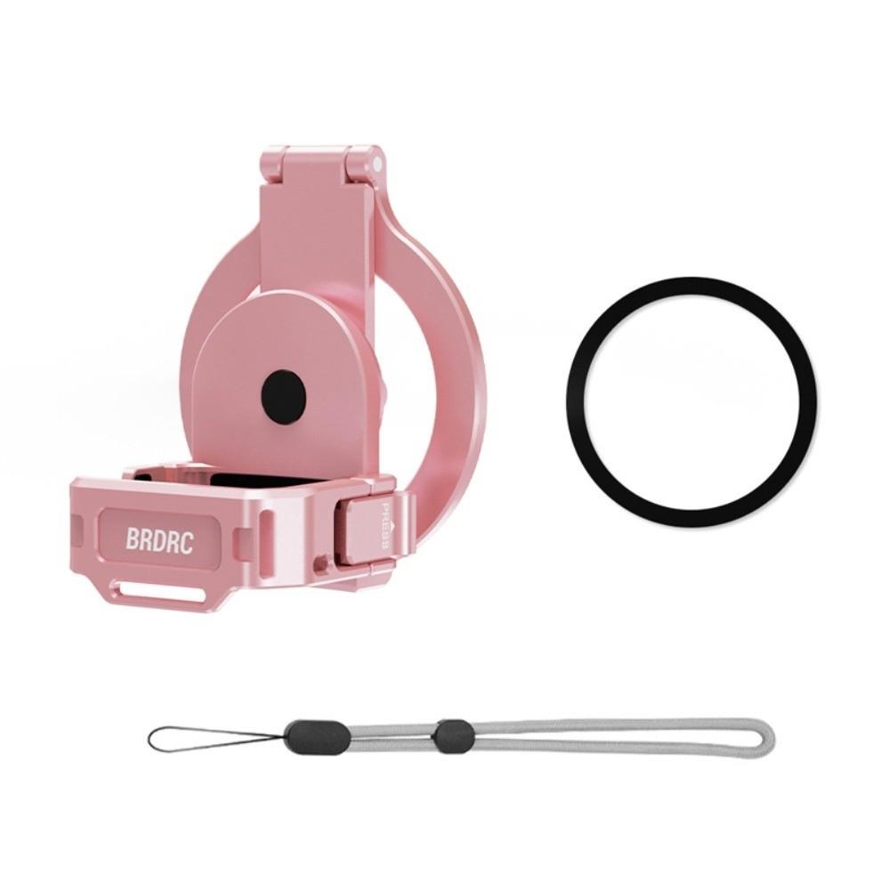 Magnetic Expansion Phone Holder Aluminum Alloy Mount Adapter  Gimbal Camera Accessories розовый