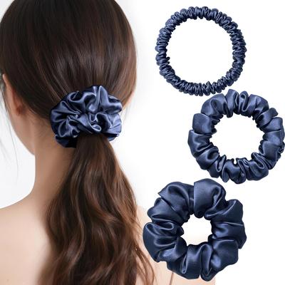 IRIYULI Seiden-Scrunchies und 3 20 Natürliche Seide Haar Reduziert Sanft zu Hoch Stilvolle Haaraccessoires für Erwachsene und Geschenk-Haargummis, (1cm, 2cm, 3.5cm),