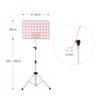 Portable Metal Music Stand Detachable Musical Instruments for Piano Violin Guitar Sheet Music Pink