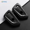 Abs Carbon Fiber Car Key Case Cover For Bmw X1 X3 X5 X6 X7 1 3 5 6 7 Series G20 G30 G11 F15 F16 G01 G02 F48 Keychain Accessories