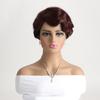 Ladies Retro Hairstyle Synthetic Wigs Women Short Hair With Bangs Daily Use Cosplay Natural Black Brown Red Wigs Heat Resistant Wigs
