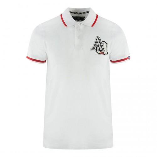 Aquascutum Mens Tipped Embroidered Polo Shirt