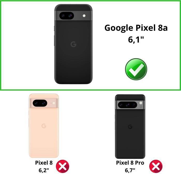 Protection d'écran - Phonillico - Google Pixel 8a - Pack de 4 - Verre Trempé - Résistant aux rayures