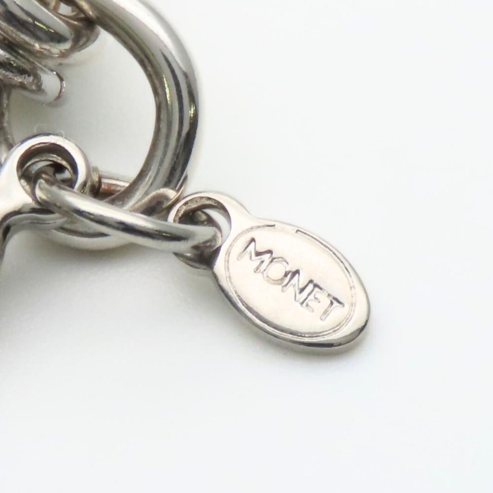 Used  bracelet MONET metal 18.4g Silver heart