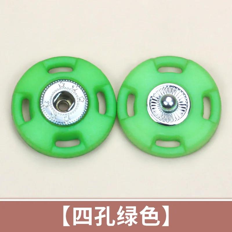 10pcs Round Plastic Snap Button Shirt Cardigan Invisible Concealed Buttons Clothes Accessories