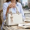 Fashion PU Women's Handbag Elegant Stylish Single Shoulder Bag Vintage Versatile Strap Tote Bag Mother's Day Gift