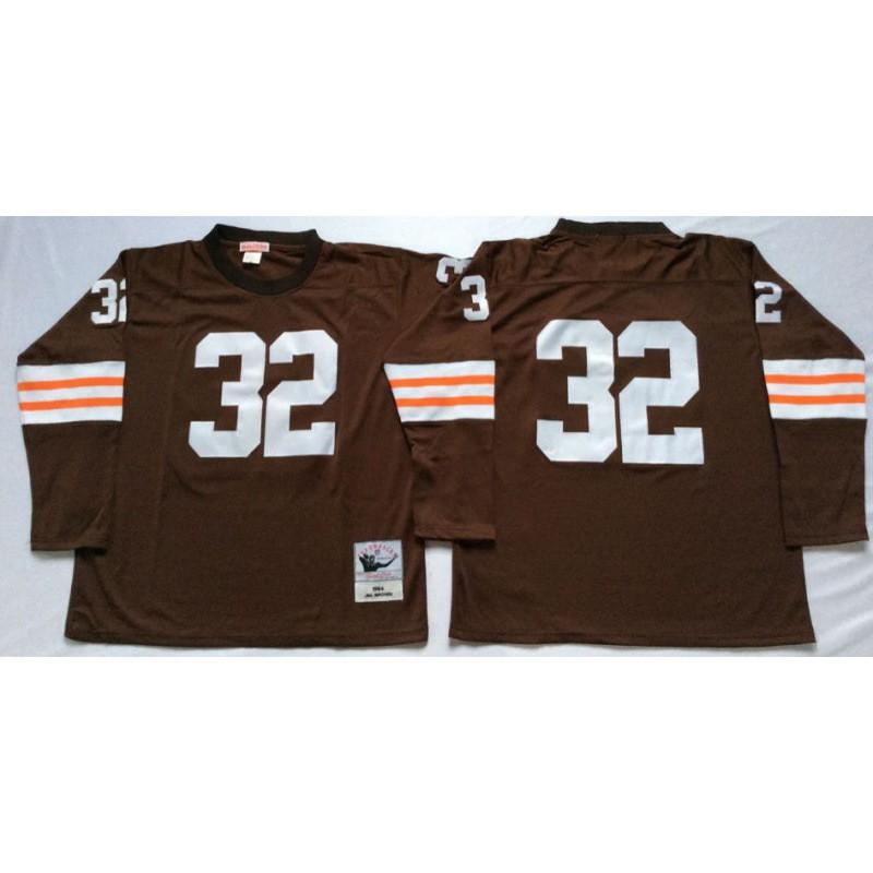 Cleveland Browns NFL Retro Jersey 32 Hall Of Fame Throwback Football Uniform Men
