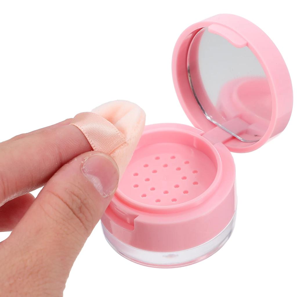 Portable Plastic Loose Powder Box 3g/5g Mini Empty Loose Powder Container with Sieve Cosmetic Jar Travel Make Up Accessories