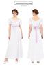 Bridgerton Regency Kleid: Hochtailliertes viktorianisches Kleid für Halloween & Teepartys