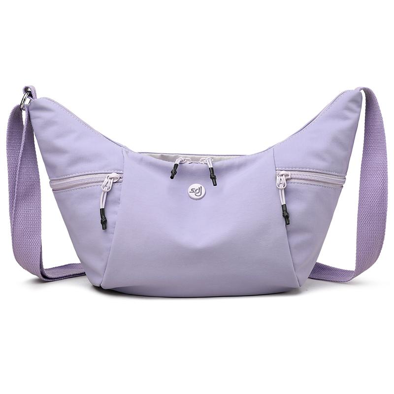 Women's Lightweight Nylon Hobo Bag - Crescent Crossbody Purse with Adjustable Strap (Water-Resistant for Work & Daily Use)