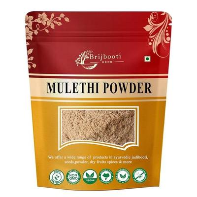 Birju Mahavir Süßholzwurzelpulver - Yastimadhu Pulver 100 g, Natürlich (BMKB-75)